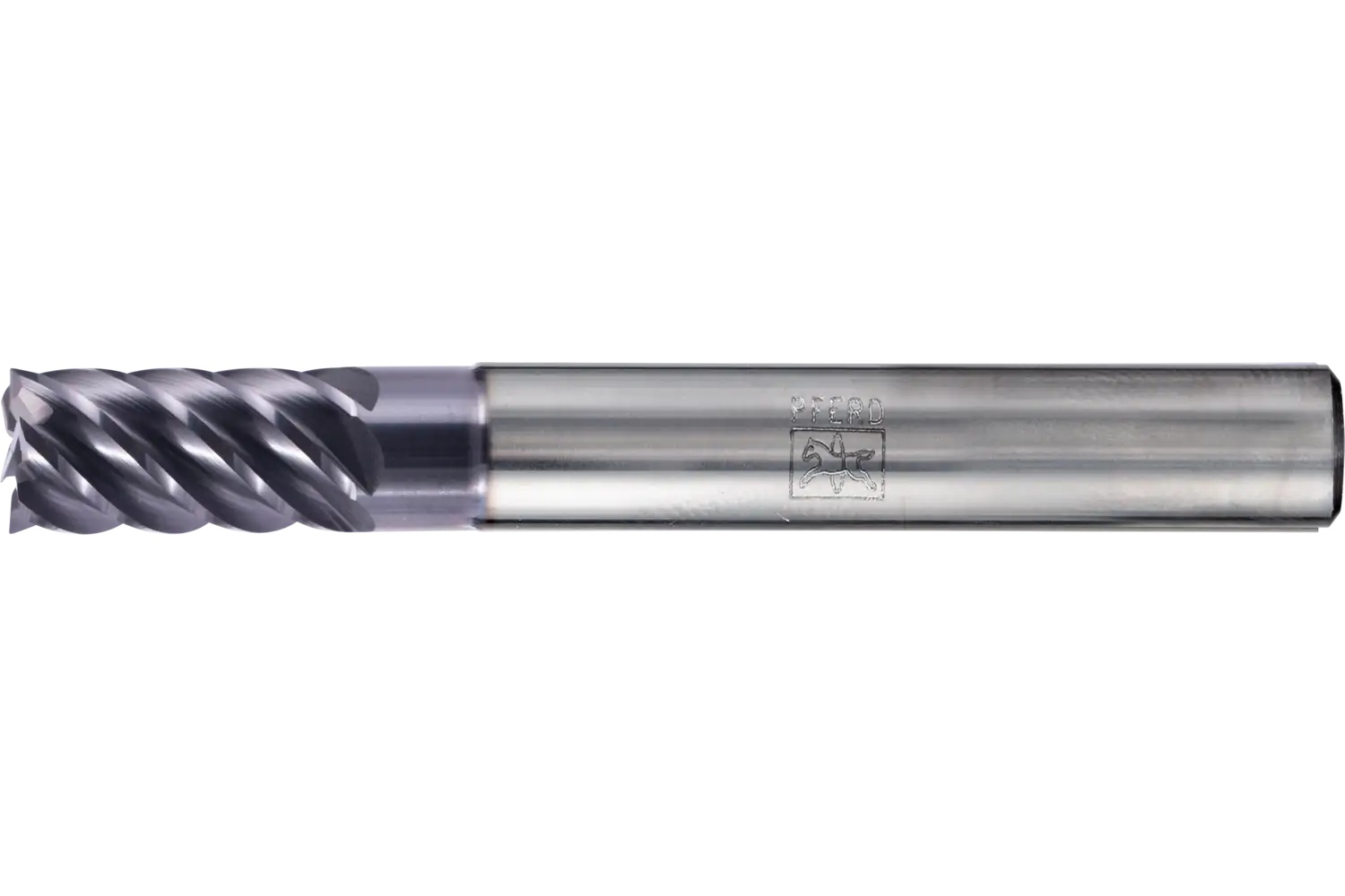Picture of Pferd Square End Mill, 6 flutes, 5/16" Dia, 5/8" APMX, 2-1/2" OAL, cylindrical shank